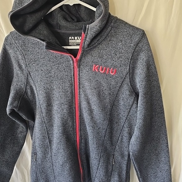 Kuiu Base Camp Hooded Full-zip Gray  Size L (Fits M) High Loft Sweater Fleece - Picture 3 of 16